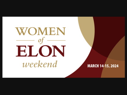 Women of Elon weekend logo
